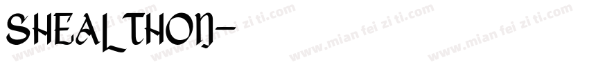 SHEAL THON字体转换
